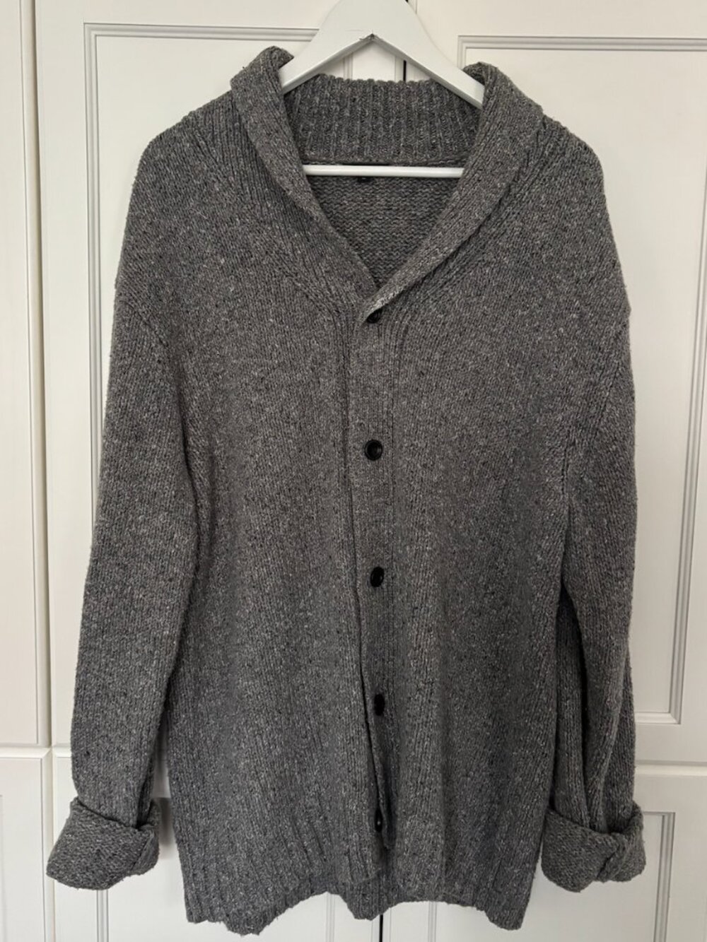 RAILS - Mens grey knit cardigan